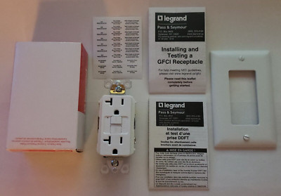 LEGRAND / RADIANT - GFCI Duplex Receptacle - 2097W - Self Test - 20A 125VAC 60Hz