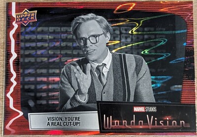 2022 Upper Deck WandaVision Red Scarlet Parallel Base Card #16 A Real Cut-up