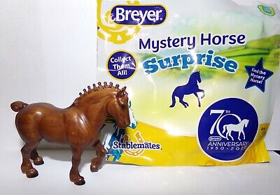Breyer 70th Ann. Mystery Stablemate Clydesdale Woodgrain 2020 New Open Bag