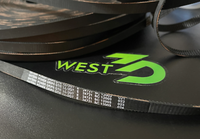 GATES GT2 EPDM High Temperature Open Belt LL-2GT-E (6mm/9mm wide)