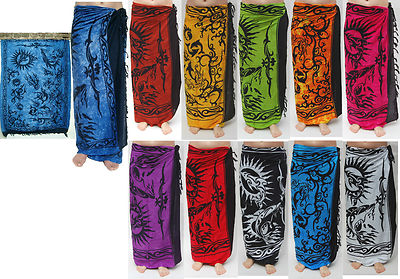 Sarong in verschiedenen Farben,  Pareo Wickeltuch Wandbehang Lungi Sarongs Tuch
