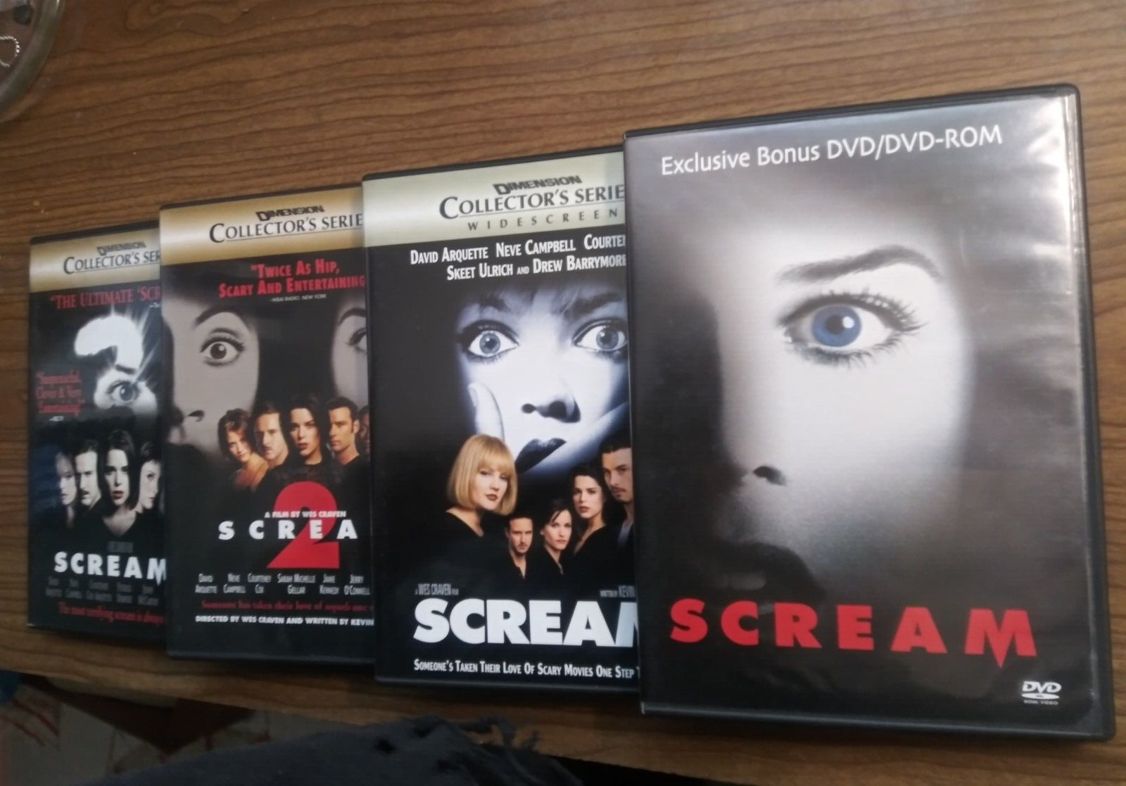 Scream 1, 2 & 3 (4 DVD Lot) Dimension Collector's Series +