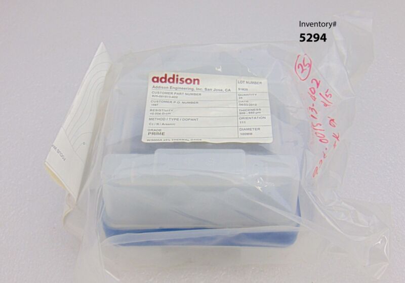 Addison 925-001513-402 Wafer 100mm, 25-Piece *new surplus
