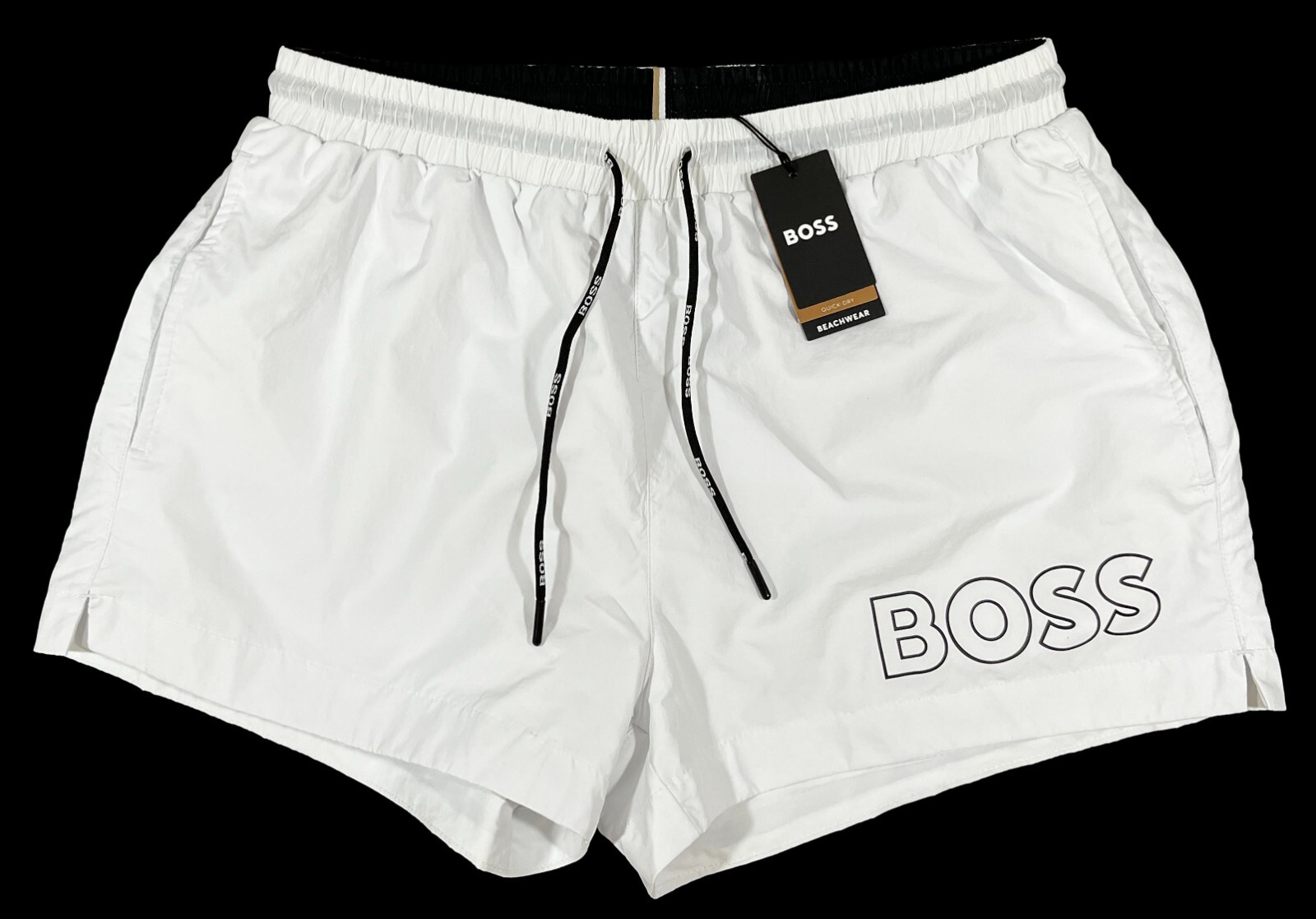 Boss Men s Mooneye Swim Trunks White