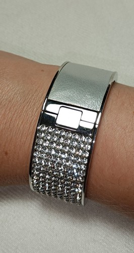 SWAROVSKI Exist Gray ブレスレット Swarovski Exist Gray Leather & Silver Infinity Bracelet | eBay