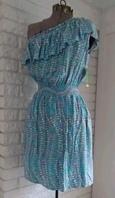 NWT $178 Lilly Pulitzer Jessy Multicolor Clam Jam Dress One Shoulder Small