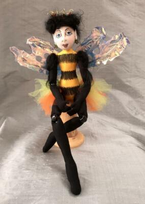 Cloth Art Doll Pattern ''Queen Bee'' By Jan Horrox