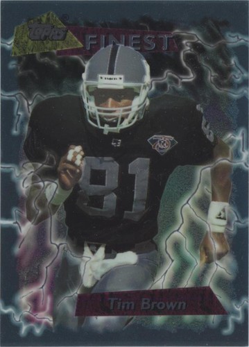 1995 Topps Finest Tim Brown #2