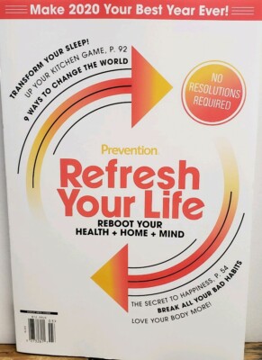 Prevention Refresh Your Life 2020 Reboot Your Home Health Mind FREE SHIPPING CB