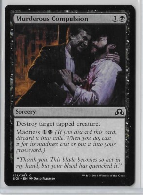 MTG Murderous Compulsion Shadows over Innistrad (SOI) Common #126/297 Unplayed