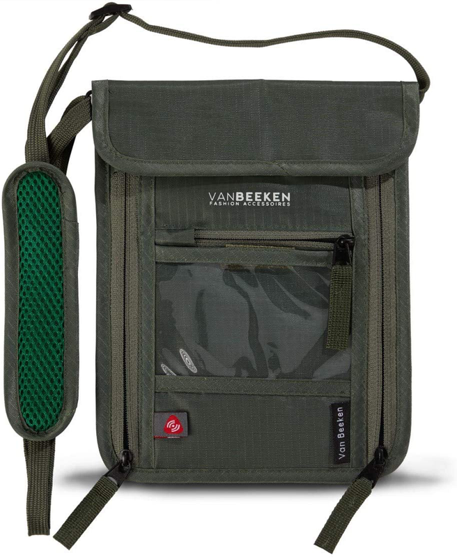Brustbeutel Brusttasche mit RFIDBlockierung für Damen Herren I wasserabweisend