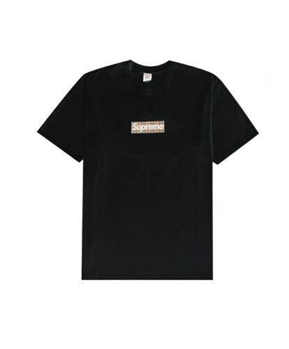 Supreme X Burberry Box Logo Tee Black Size Medium Brand New Supreme X Burberry Box Logo Tee Black Size Medium Brand New