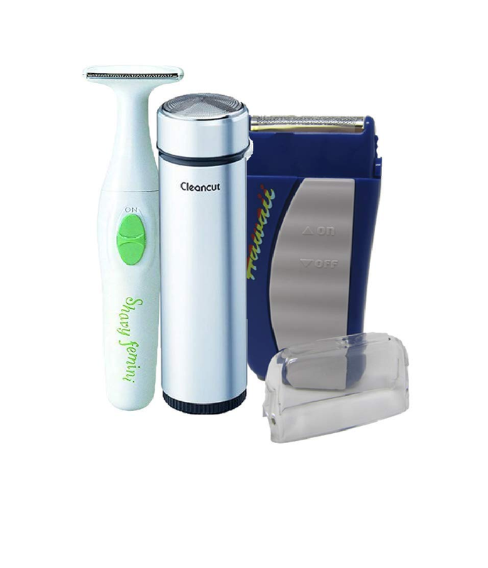 ES412 Cleancut Personal Electric Foil Shaver, PS335 Body Trimmer, Hawaii Pocket
