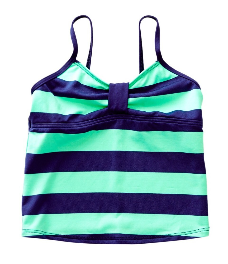 Splendid 142206 Big Girl's Green 'Marcel' Tankini Top Bikini Top Sz 12