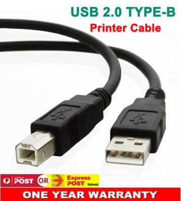 Printer Cable Cord For Brother HP Epson Canon Fuji USB Male Type A to B 5M 3M AU
