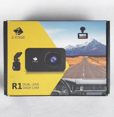 Z-Edge R1 Dual Lens Dash Cam WiFi 1920x1080P FHD 2.7'' LCD Screen 
