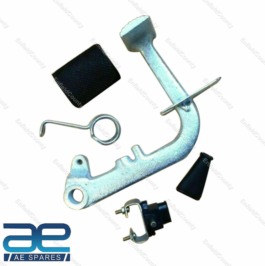 Lambretta GP LI SX TV Rear Brake Pedal Kit Spring Rubber & Switch 
