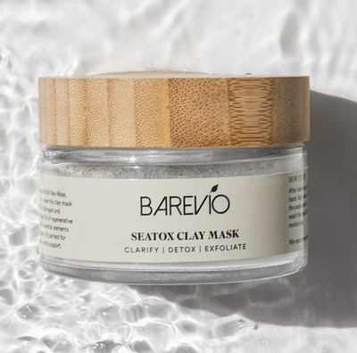 Barevio Beauty Sea Tox Clay Mask - Acne, Dark Spots, Scarring - 3 oz - BNIB
