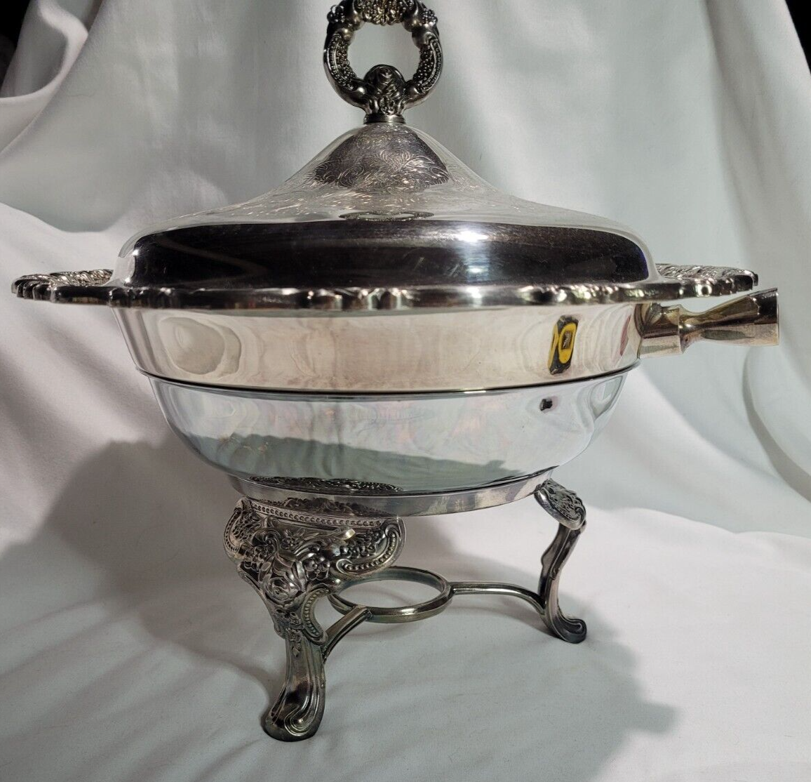 Oneida USA Silver Plated Chafing Dish 4 Piece Set | eBay
