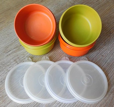 Tupperware Ramequins Frigo 200 Ml – Set 3 Pezzi Turchese, Blu E Blu Scuro (35166) – Contenitori Originali Per Alimenti