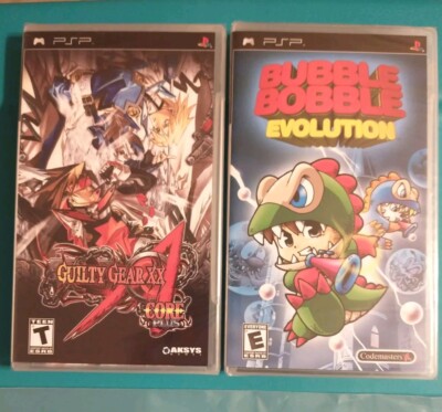 Black Label: Guilty Gear XX: Accent Core Plus & Bubble Bobble: Evolution PSP NEW