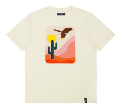 

Мужская футболка Roku Studios Eggshell Desert Eagle Art, Eggshell/multi-colored