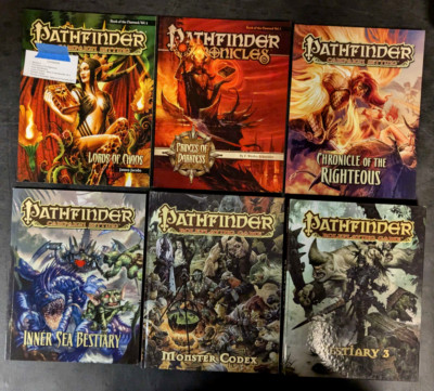 Pathfinder RPG Lot x6 Lords Chaos, Princes Darkness, Chronicle Righteous+ (Used)