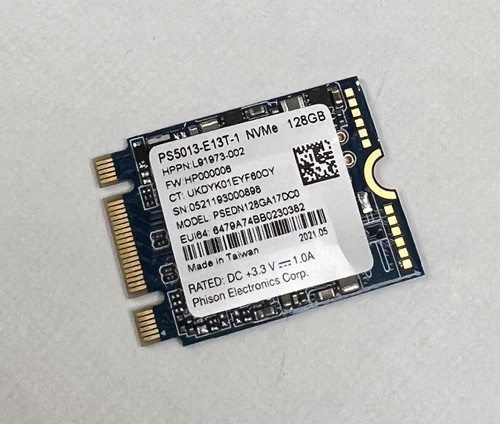 PSEDN128GA17DC0 NVM Express 1.3 SSD HP000006 128GB LOW HOURS