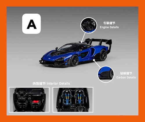 JAN 2025 CM Model Mclaren Senna GTR Metallic Blue + EXTRA