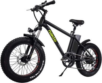 NAKTO Fat Tire Electric Bike Mini Cruiser Beach Snow Bicycle 500w48v10Ah Bicycle