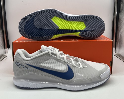 

NikeCourt Zoom Vapor Pro HC (мужской размер 14), теннисный белый Mystic Navy CZ0220-111, Nike Zoom