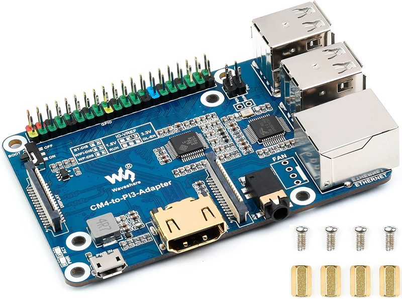 Compute Module 4 To Pi 3b/3b+ Adapter,connect Compute Module 4
