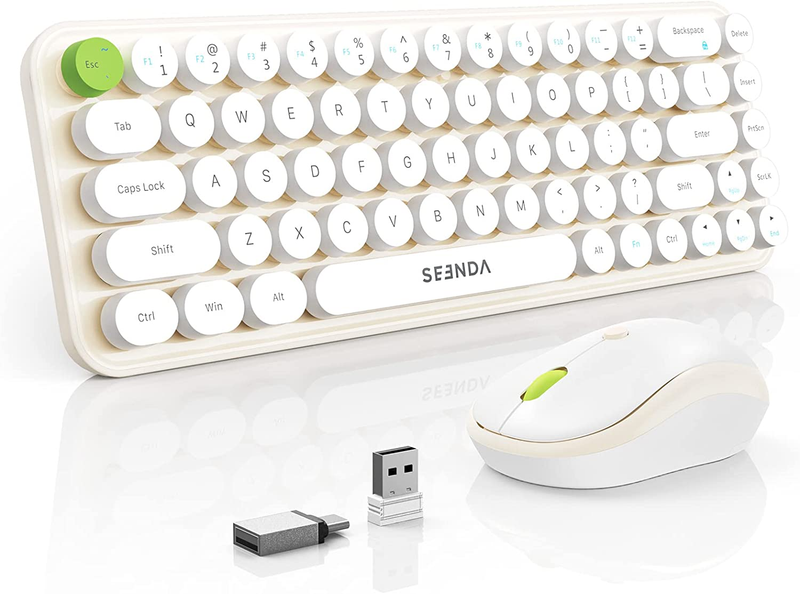 Mouse Combos, Typewriter Office Keyboard With Round