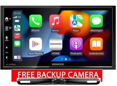 Kenwood DMX809S 6.8'' Wireless Apple Carplay with License Plate Backup Camera