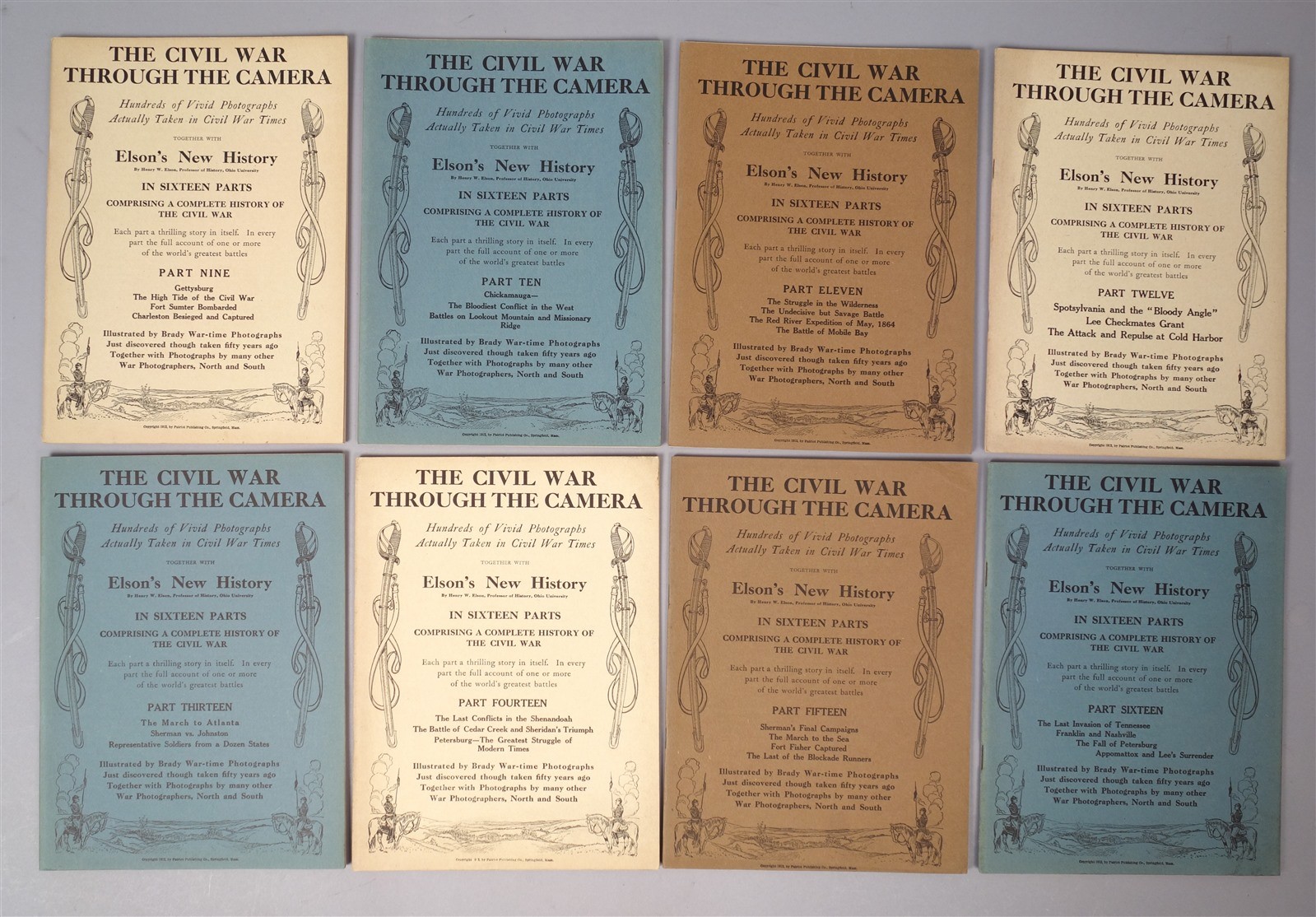 Antique Complete Set Civil War Through The Camera 16 Volume History Compendium