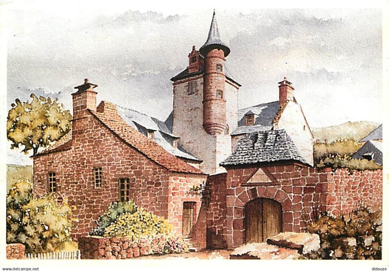 19 - Collonges La Rouge - Le Castel De Maussac 2 - Art Peinture De Hillerman - C