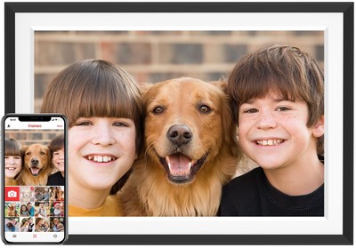 Frameo 10.1'' WiFi Digital Picture Frame with 32GB Memory, 1280 x 800 IPS HD T...