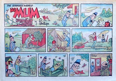 Mr. Mum by Irving Phillips - large half-page color Sunday comic - May 8, 1960