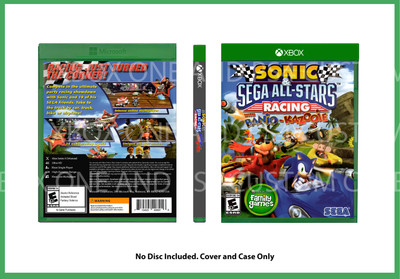 CUSTOM REPLACEMENT CASE NO DISC Sonic Sega All-Stars Racing XBOX SEE DESCRIPTION