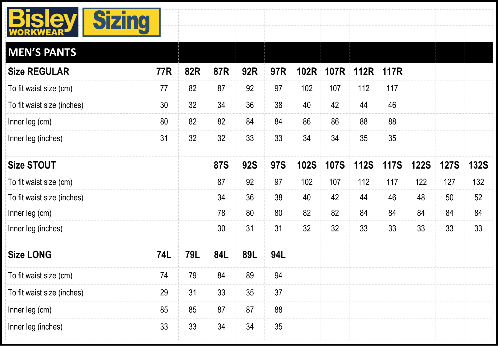 Bisley Workwear BPC6007 8 Pocket Cargo Cotton Drill Men's Work Trousers