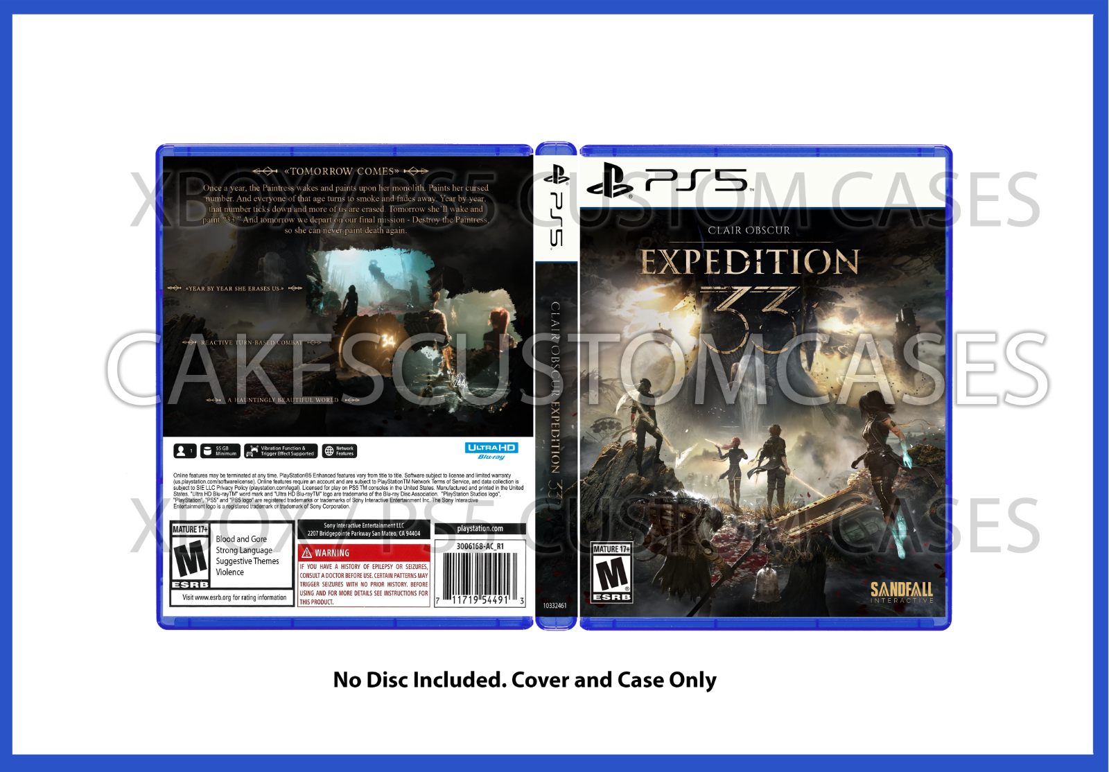 CUSTM CASE REPLACEMENT - NO DISC - Clair Obscur: Expedition