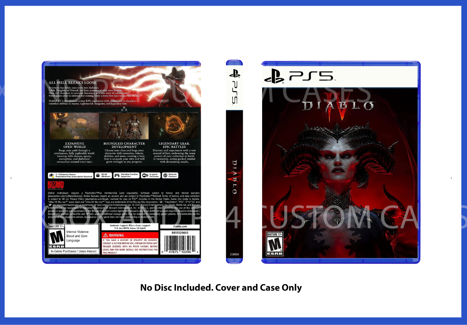 Replacement Case - NO GAME - Diablo IV PS5 | eBay