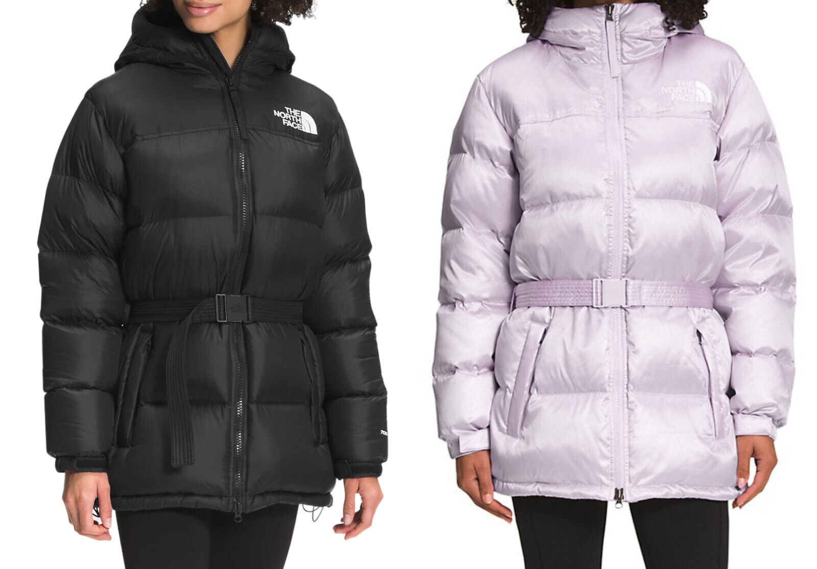 Women's The North Face Nuptse Belted Mid 700 Down Jacket New Women's The North Face Nuptse Belted Mid 700 Down Jacket New
