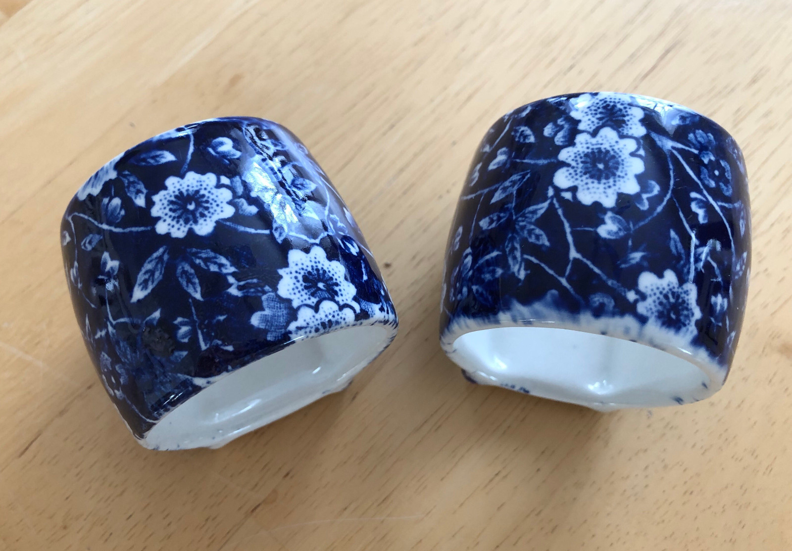 Staffordshire Royal Crownford Napkin Rings 2ea