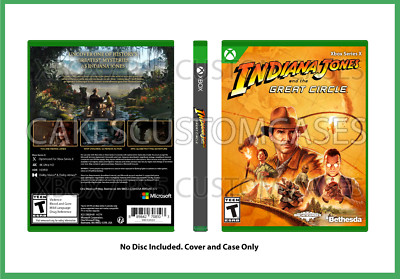 CUSTOM REPLACEMENT CASE Indiana Jones and the Great Circle XBOX SERIES X NO GAME