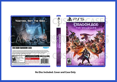 CUSTM REPLACEMENT PS5 CASE NO DISC Dragon Age the VeilGuard PS5 NO GAME