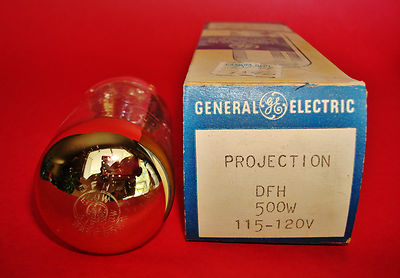 New Old Stock Projector Lamp Bulb General Electric GE DFH 500W 115-120V