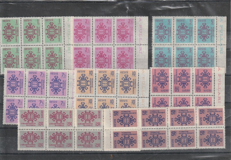 Turquie 1981   Mi 155 Ã  162        Og**      Luxe    Cv 70â¬++     R     0088