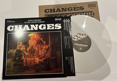 King Gizzard  & The Lizard Wizard Changes  Liquid Moon White Vinyl LP Mint