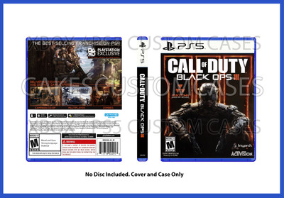 CUSTM REPLACEMENT PS5 CASE NO DISC Call of Duty Black Ops 3 PS5 SEE DESCRIPTION